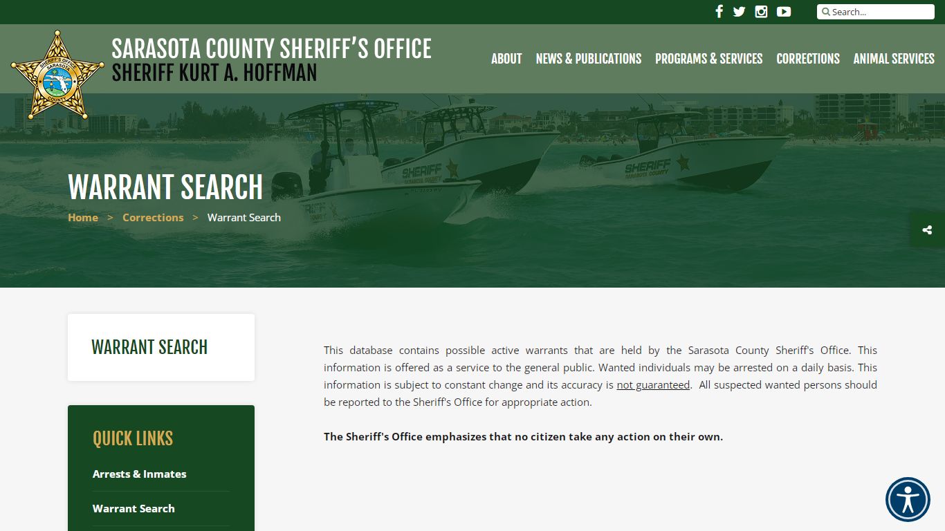 Welcome to Sarasota County Sheriff's, FL